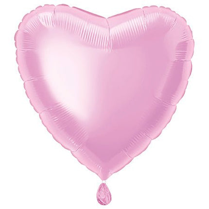 Hart Helium Ballon Lichtroze Leeg 45cm van Unique koop je bij Partywinkel