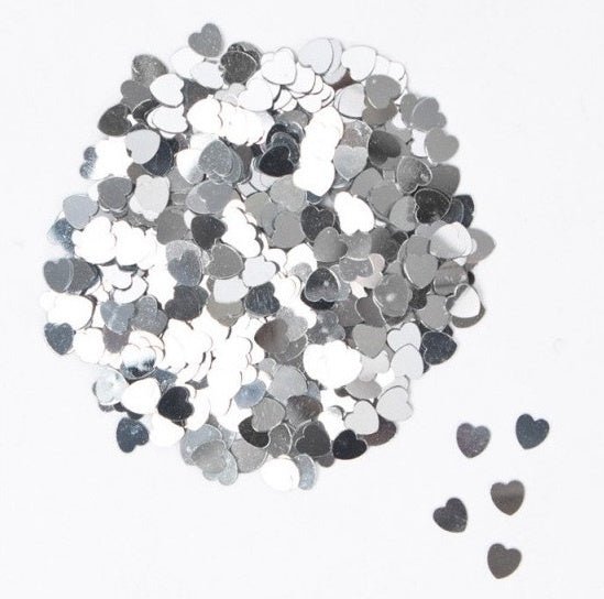 Hartjes Confetti Zilver 14g van Riethmueller koop je bij Partywinkel