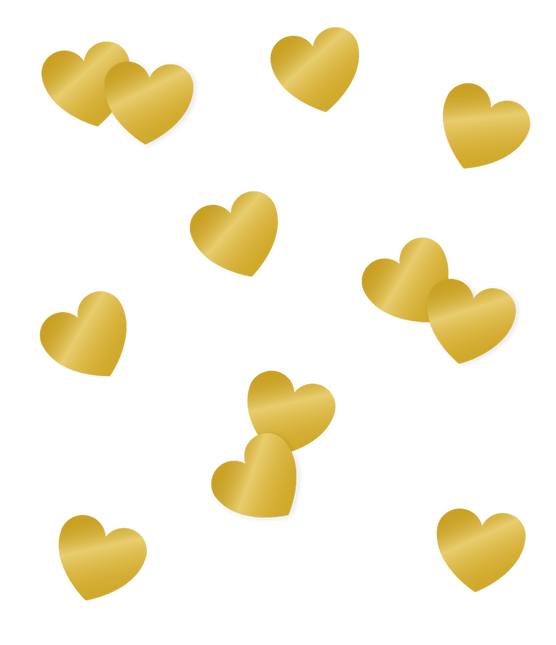 Hartjes Tafelconfetti Goud 14gr van Paper Dreams koop je bij Partywinkel