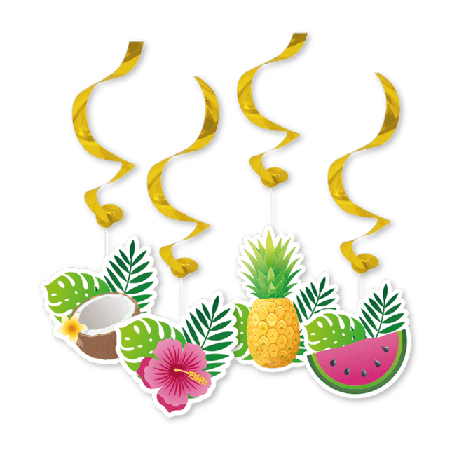 Hawaii Hangspiralen 4st van WeFiesta koop je bij Partywinkel