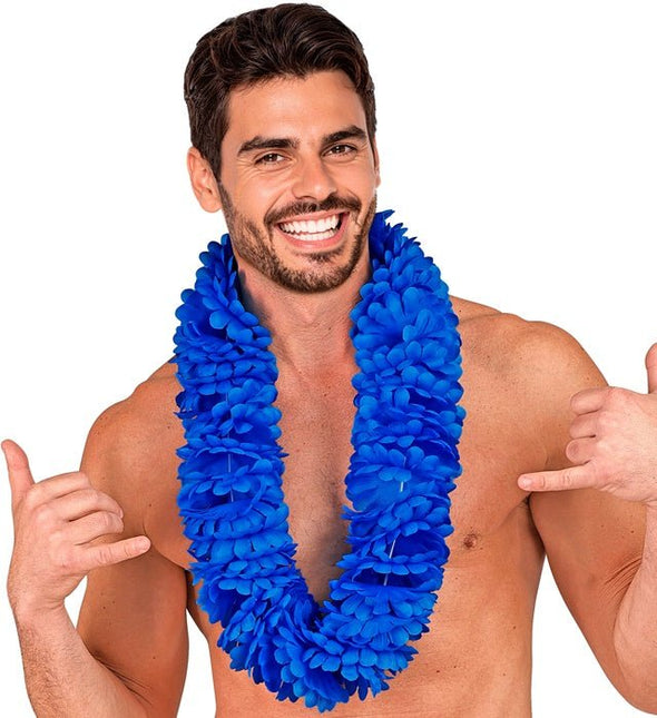 Hawaii Krans Blauw van Widmann koop je bij Partywinkel
