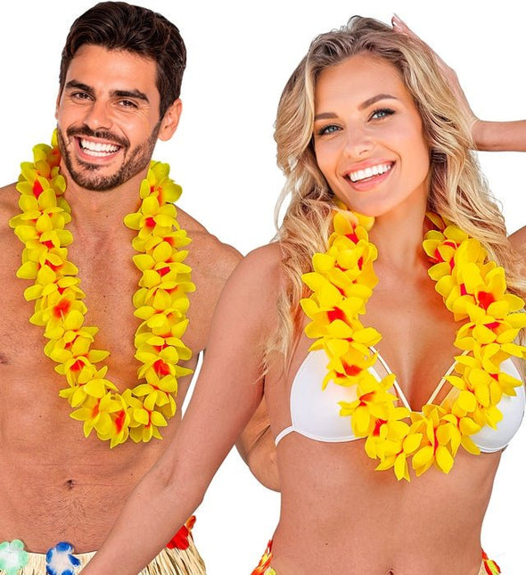 Hawaii Krans Geel van Widmann koop je bij Partywinkel