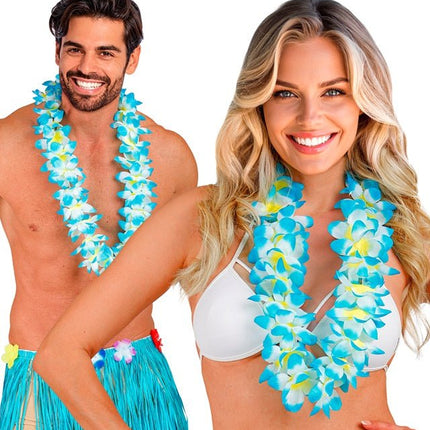 Hawaii Krans Licht Blauw van Widmann koop je bij Partywinkel