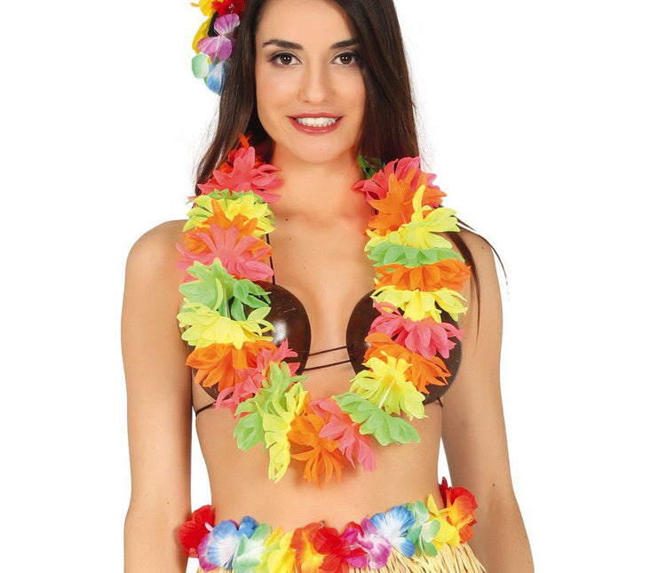 Hawaii Krans Neon 50cm van Fiestas Guirca koop je bij Partywinkel