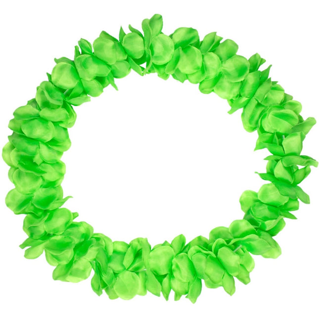 Hawaii krans neon groen 9.5cm van Folat koop je bij Partywinkel