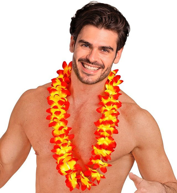 Hawaii Krans Oranje van Widmann koop je bij Partywinkel