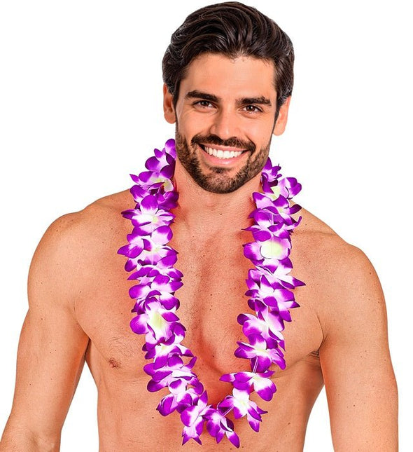 Hawaii Krans Paars van Widmann koop je bij Partywinkel