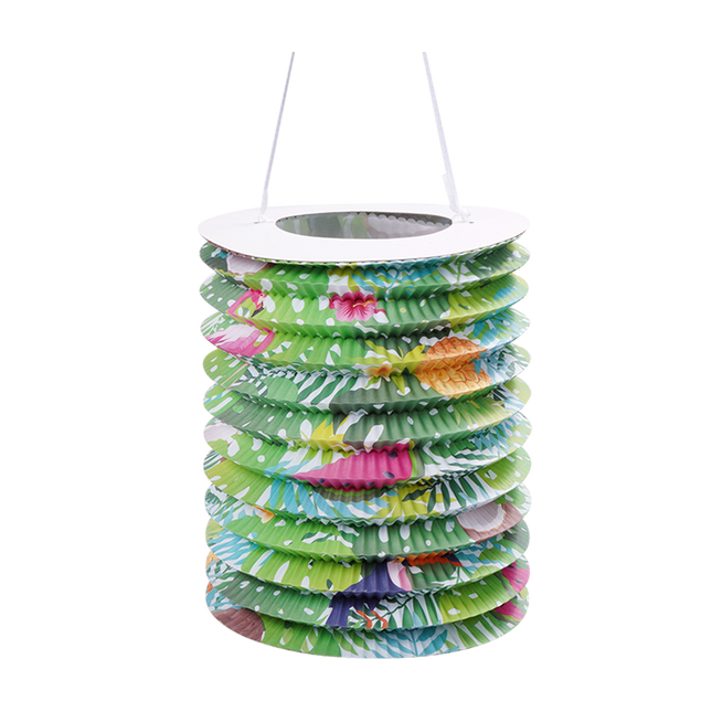 Hawaii Lampion Gekleurd 25cm 2st van WeFiesta koop je bij Partywinkel