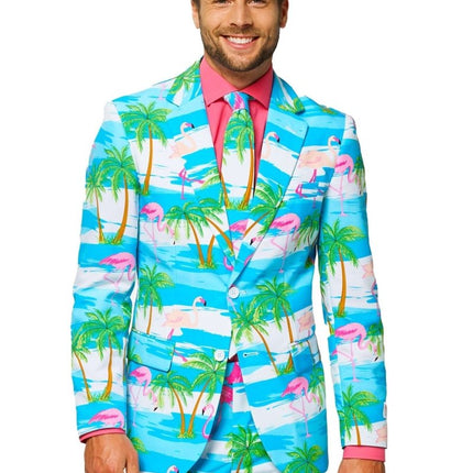 Hawaii Pak Heren Flamingo van OppoSuits koop je bij Partywinkel
