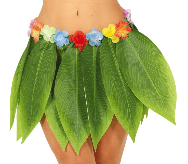 Hawaii Rok Bladeren 38cm van Fiestas Guirca koop je bij Partywinkel