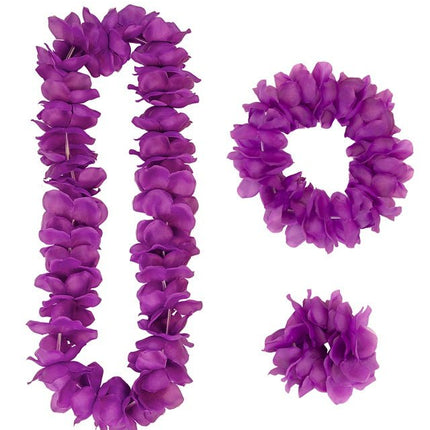 Hawaii Set Paars van Widmann koop je bij Partywinkel