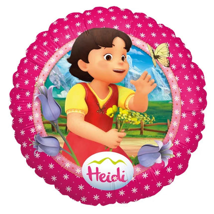 Ballon à l'hélium Heidi rose, vide, 45 cm