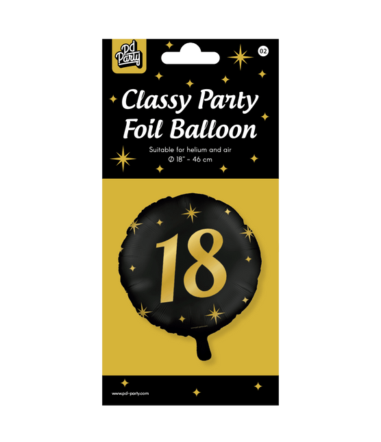 Helium Ballon 18 Jaar Leeg 30cm van Paper Dreams koop je bij Partywinkel