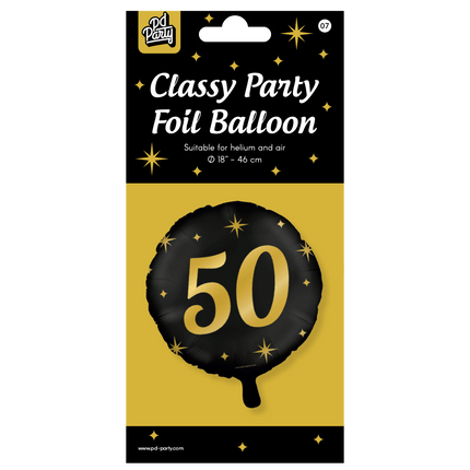 Helium Ballon 50 Jaar Leeg 30cm van Paper Dreams koop je bij Partywinkel