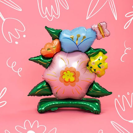 Helium Ballon Bloemen Standaard Leeg 1,16m van Partydeco koop je bij Partywinkel