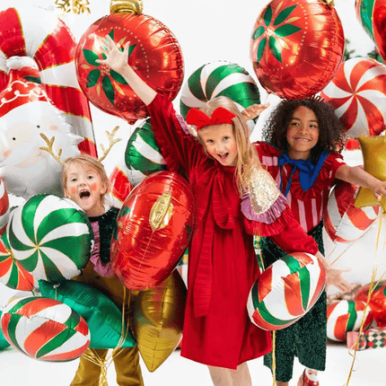 Helium Ballon Candy Rood Leeg 35cm van Partydeco koop je bij Partywinkel