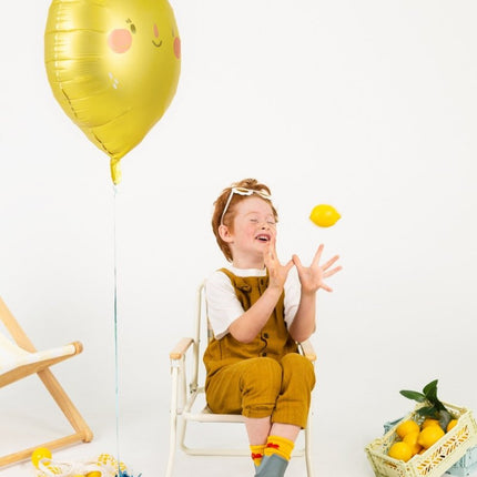 Helium Ballon Citroen Leeg 60cm van Partydeco koop je bij Partywinkel