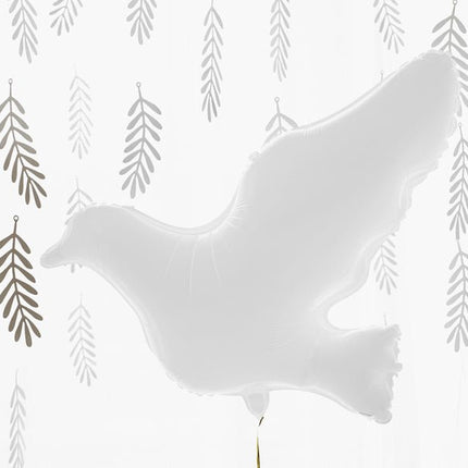 Helium Ballon Duif Leeg 77cm van Partydeco koop je bij Partywinkel