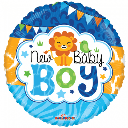 Helium Ballon Geboorte New Baby Boy 45cm leeg van WeFiesta koop je bij Partywinkel
