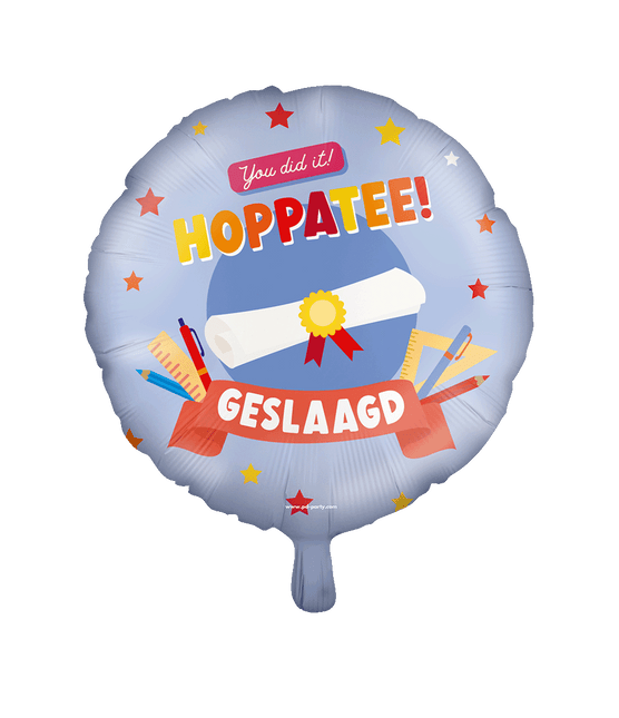 Helium Ballon Geslaagd hoppatee 46cm van Paper Dreams koop je bij Partywinkel