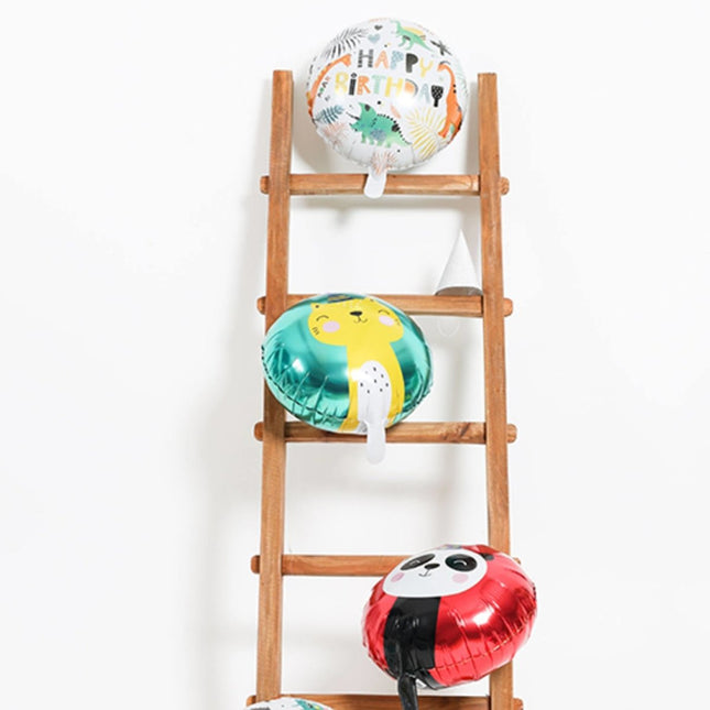 Helium Ballon Happy Birthday Dino Leeg 45cm van Folat koop je bij Partywinkel