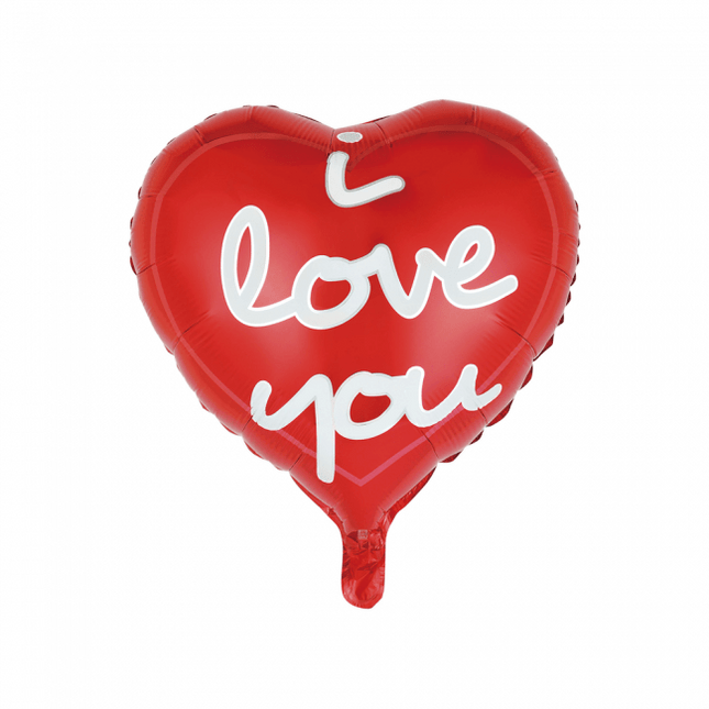 Helium Ballon Hart I Love You 45cm leeg van WeFiesta koop je bij Partywinkel