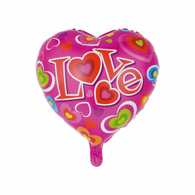 Helium Ballon Hart Love 45cm leeg van WeFiesta koop je bij Partywinkel