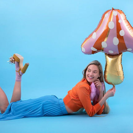 Helium Ballon Paddenstoel Leeg 75cm van Partydeco koop je bij Partywinkel