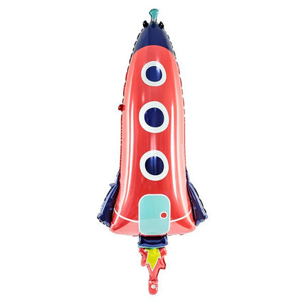 Helium Ballon Raket Leeg 1,15m van Partydeco koop je bij Partywinkel