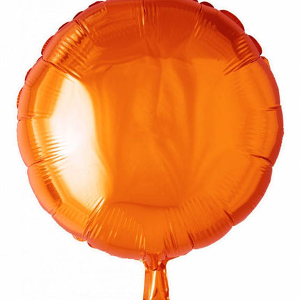 Helium Ballon Rond Oranje 46cm leeg van WeFiesta koop je bij Partywinkel