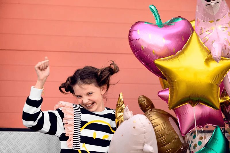 Helium Ballon Ster Goud Leeg 70cm van Partydeco koop je bij Partywinkel