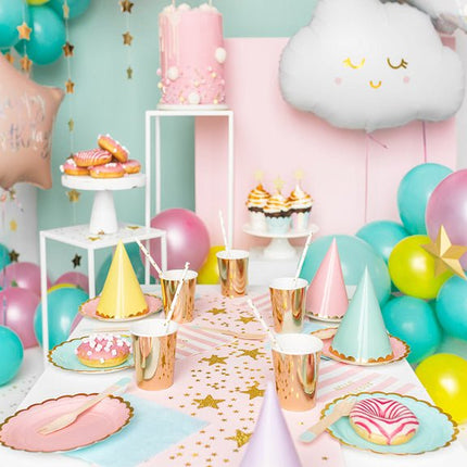 Helium Ballon Ster Happy Birthday Lichtroze Leeg 40cm van Partydeco koop je bij Partywinkel