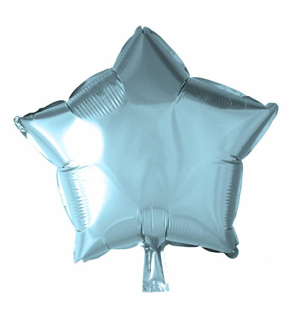 Helium Ballon Ster Lichtblauw 46cm leeg van WeFiesta koop je bij Partywinkel