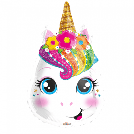 Helium Ballon Unicorn 45cm leeg van WeFiesta koop je bij Partywinkel
