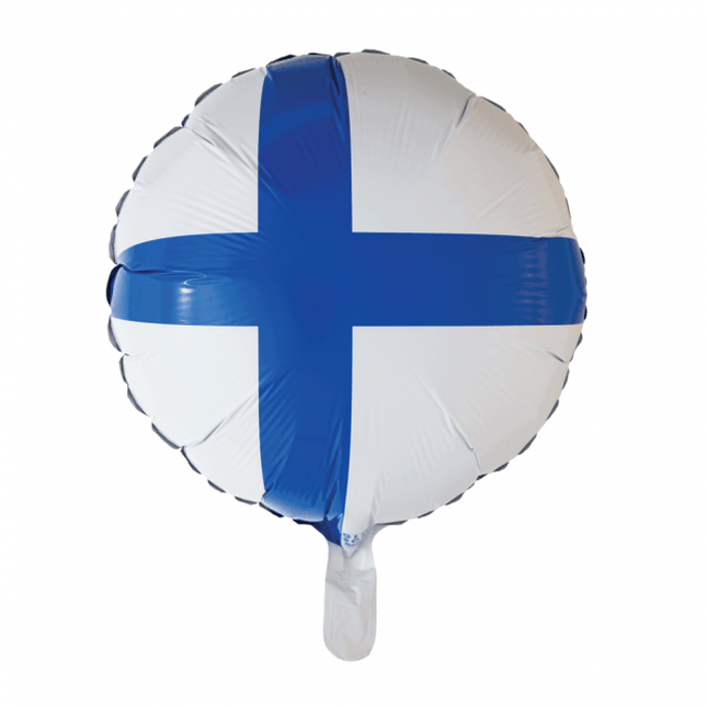 Helium Ballon Vlag Finland 45cm leeg van WeFiesta koop je bij Partywinkel