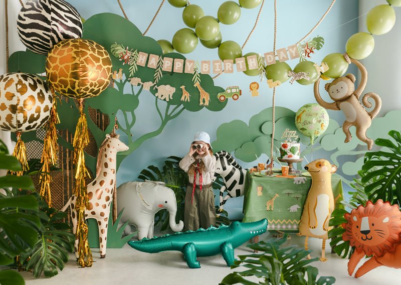 Helium Ballon Zebra Bal 75cm Leeg van Partydeco koop je bij Partywinkel