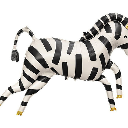 Helium Ballon Zebra Leeg 1,15m van Partydeco koop je bij Partywinkel