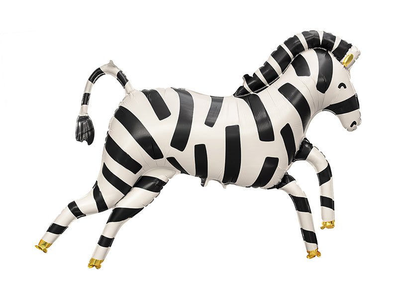 Helium Ballon Zebra Leeg 1,15m van Partydeco koop je bij Partywinkel