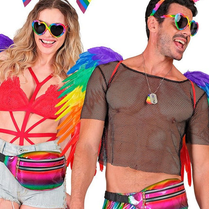 Heuptas regenboog holografisch van Widmann koop je bij Partywinkel