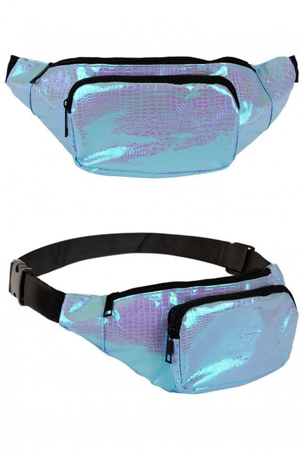 Heuptasje Slangeleer Print Turquois van PartyXplosion koop je bij Partywinkel