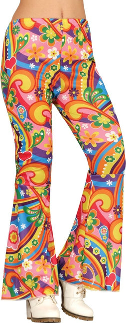 Hippie 60S Broek Dames - Partywinkel - 8434077271599