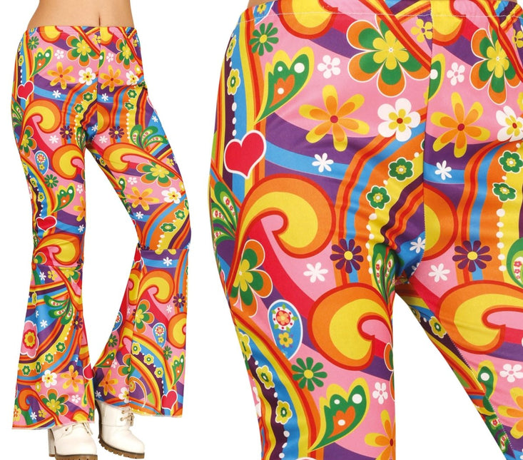 Hippie 60S Broek Dames - Partywinkel - 8434077271599