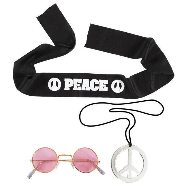 Hippie 60S Verkleedset 3 delig van Widmann koop je bij Partywinkel