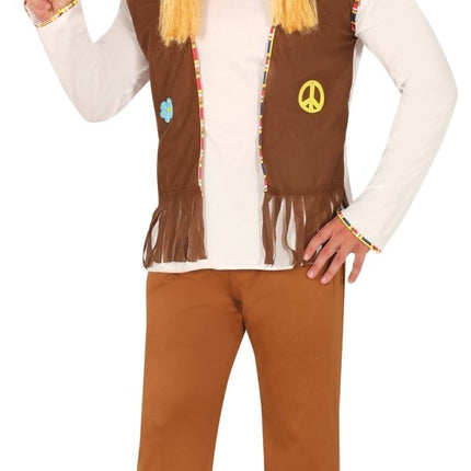 Hippie Kostuum Bruin van Fiestas Guirca koop je bij Partywinkel