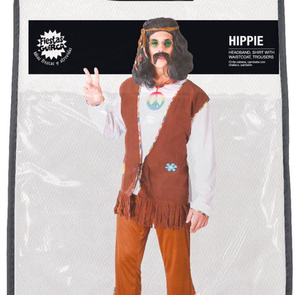 Hippie Kostuum Bruin van Fiestas Guirca koop je bij Partywinkel
