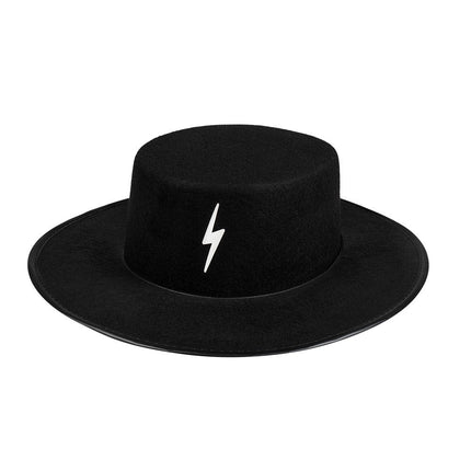 Hoed Bandiet Zwart 38cm van Boland koop je bij Partywinkel