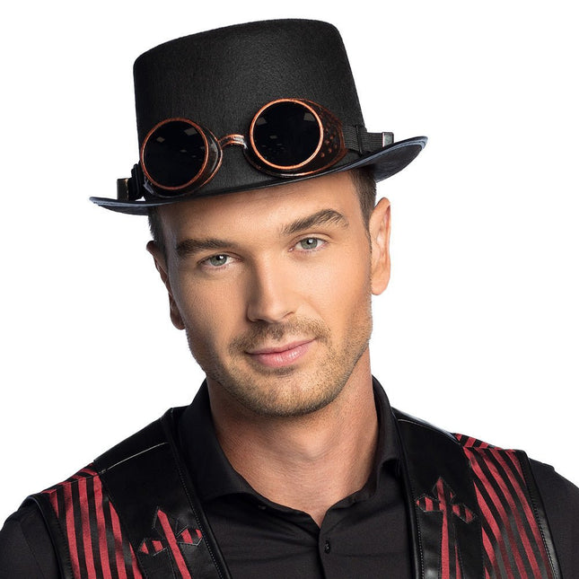 Hoed Steamgoggles Bril van Boland koop je bij Partywinkel