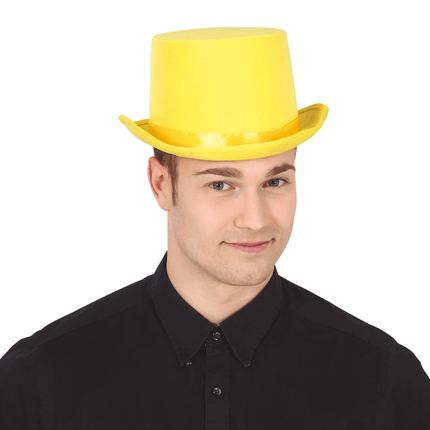 Hoge Hoed Geel van Fiestas Guirca koop je bij Partywinkel