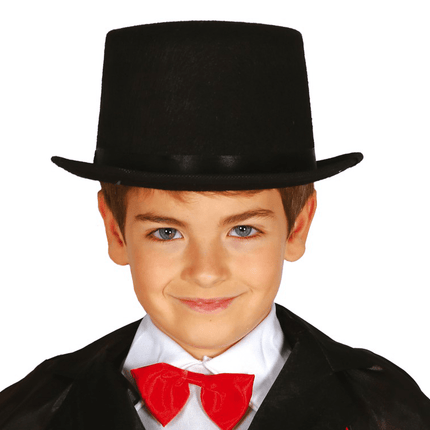 Hoge Hoed Kind Zwart van Fiestas Guirca koop je bij Partywinkel