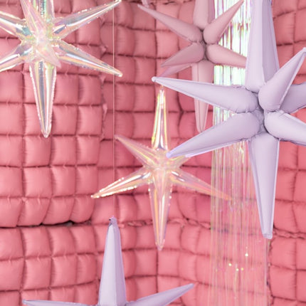 Holografisch Ballon Ster 70cm van Partydeco koop je bij Partywinkel